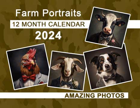 Farm Portraits 2024 Wall Calendar