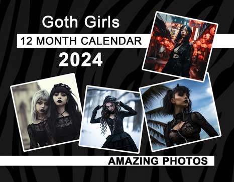 Goth Girls 2024 Wall Calendar
