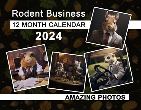 Rodent Business 2024 Wall Calendar