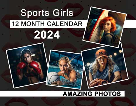 Sports Girls 2024 Wall Calendar